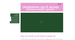 Desktop Screenshot of lotusyogamassage.se